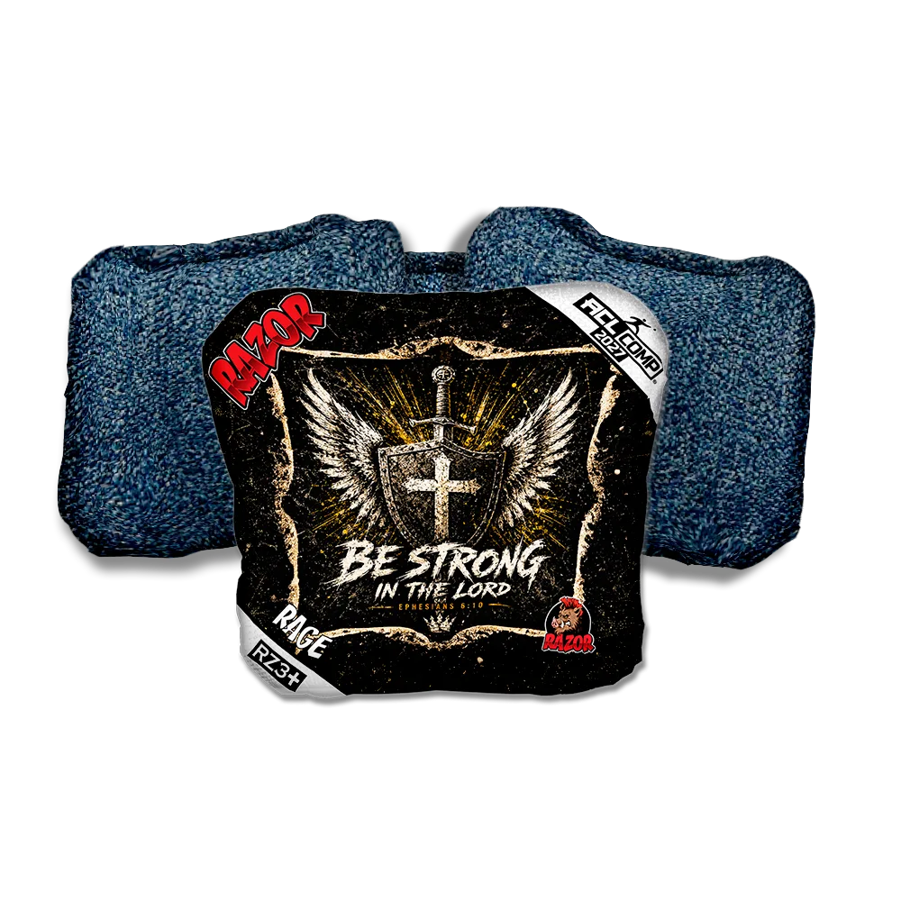 Rage COMP Shield Blue Back Cornhole Bags