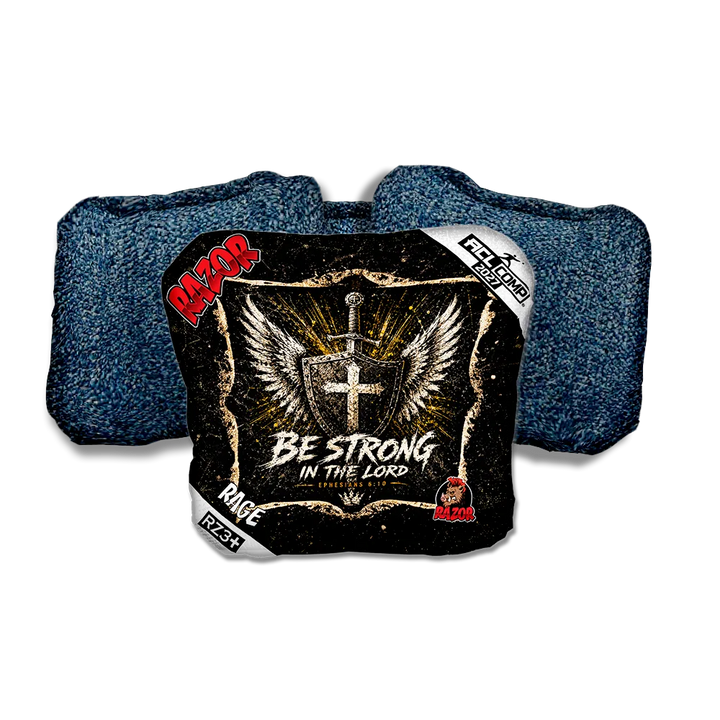 Rage COMP Shield Blue Back Cornhole Bags