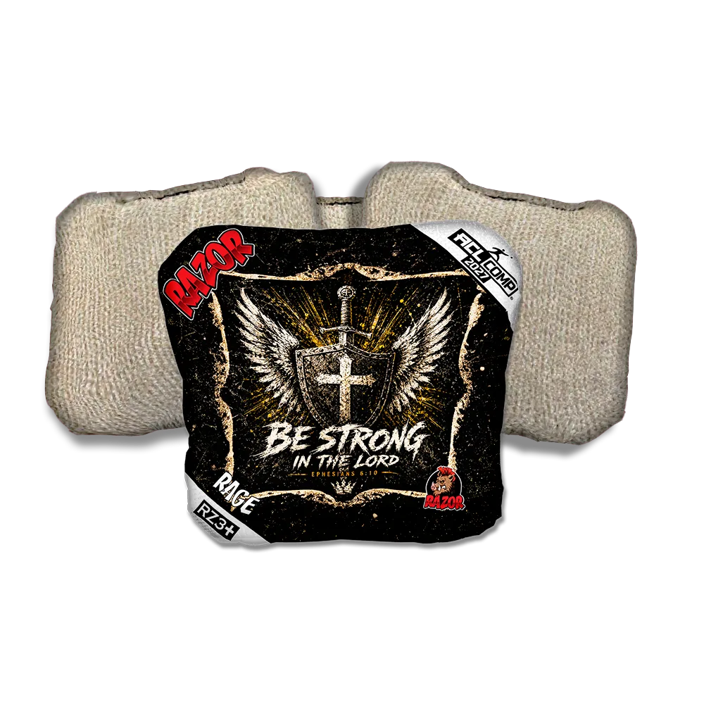 Rage COMP Shield Tan Back Cornhole Bags