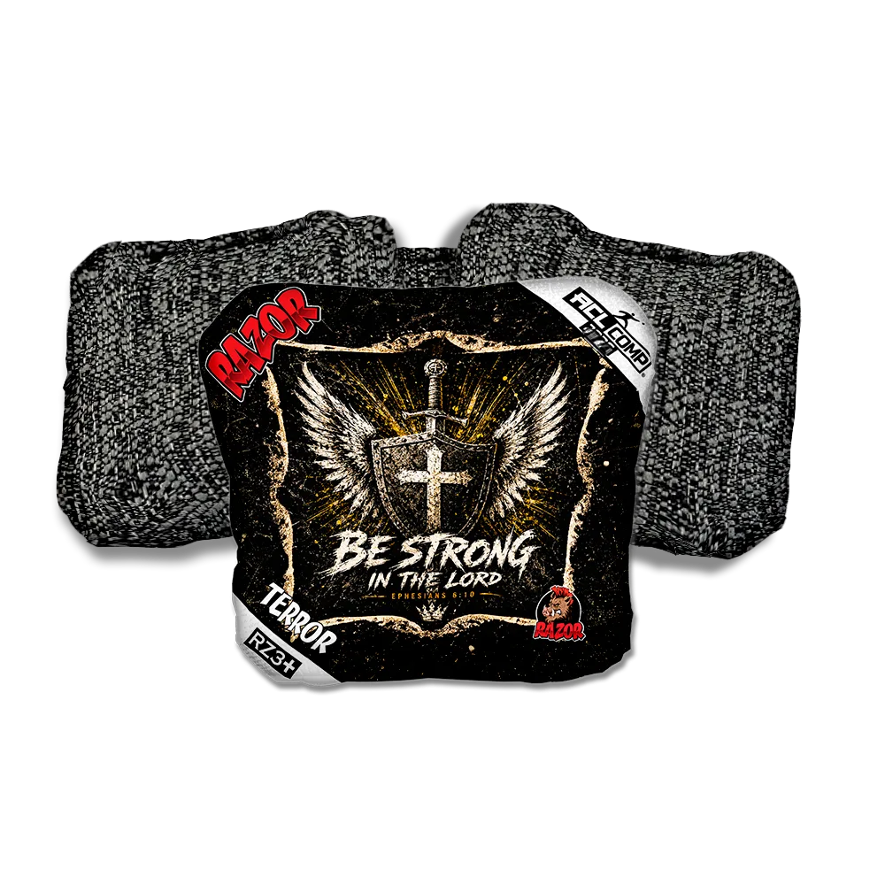 Terror COMP Shield Black Back Cornhole Bags