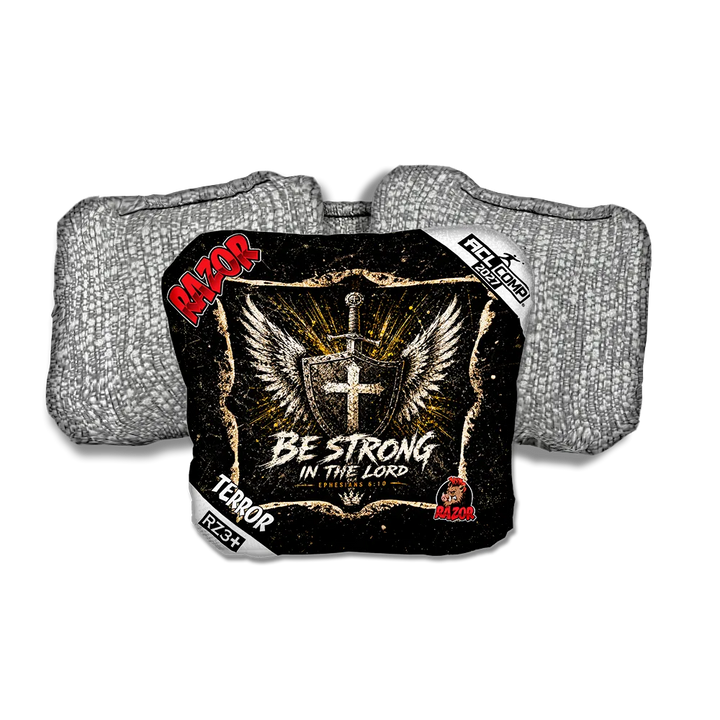 Terror COMP Shield Silver Back Cornhole Bags