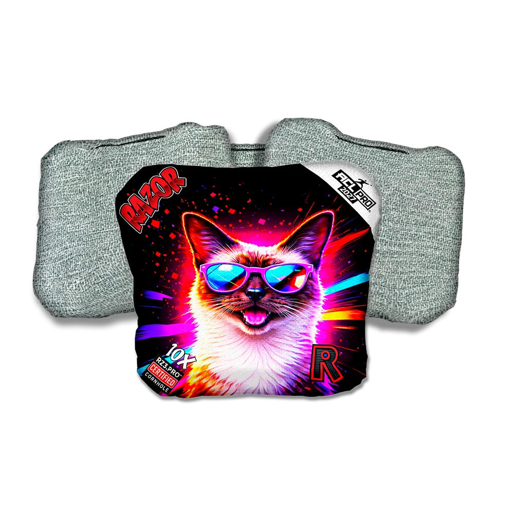 10 X PRO Siamese Party Animals Light Back Cornhole Bags
