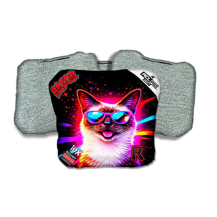 10 X PRO Siamese Party Animals Light Back Cornhole Bags