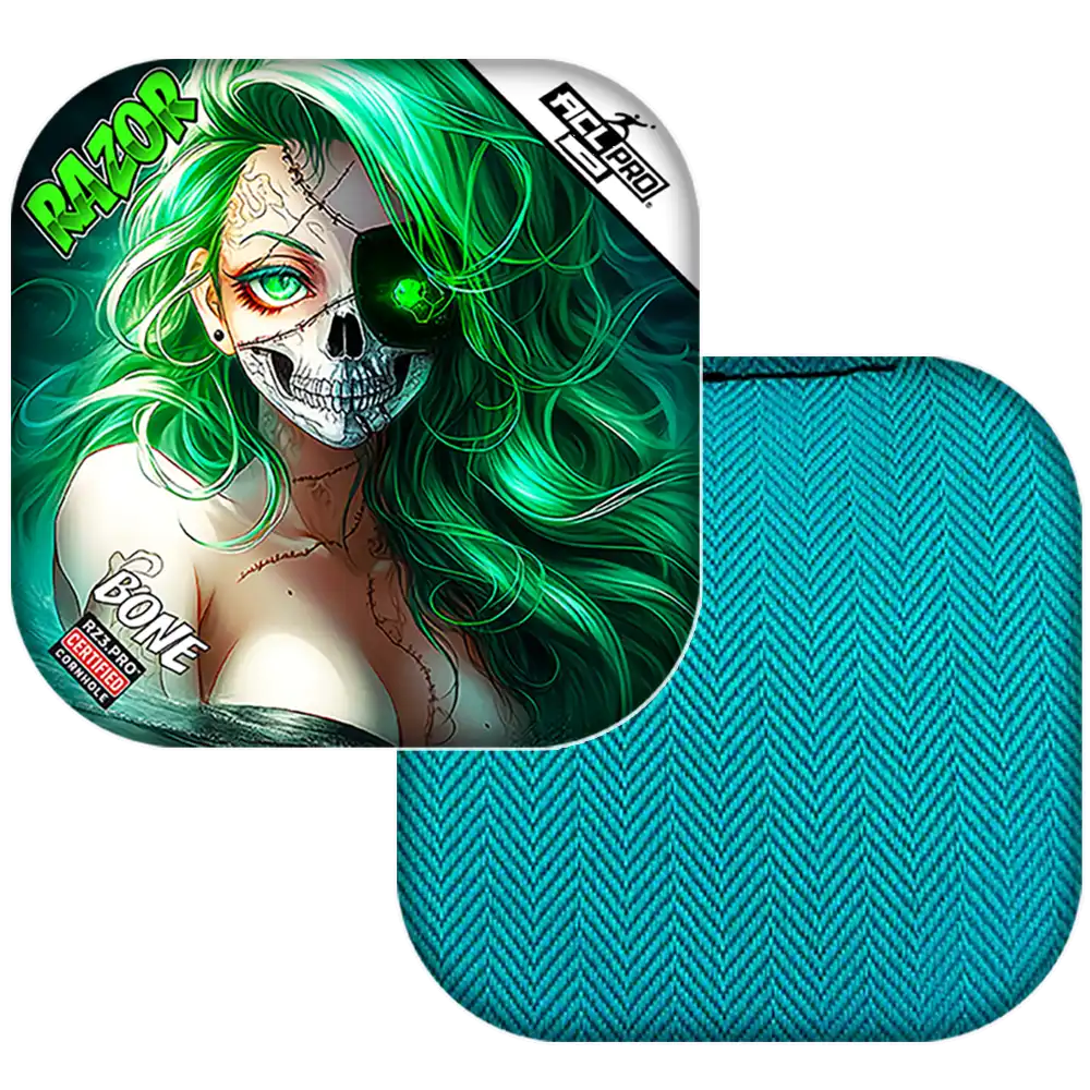 Bone | Skeleton Face | ACL PRO Razor Cornhole Bags