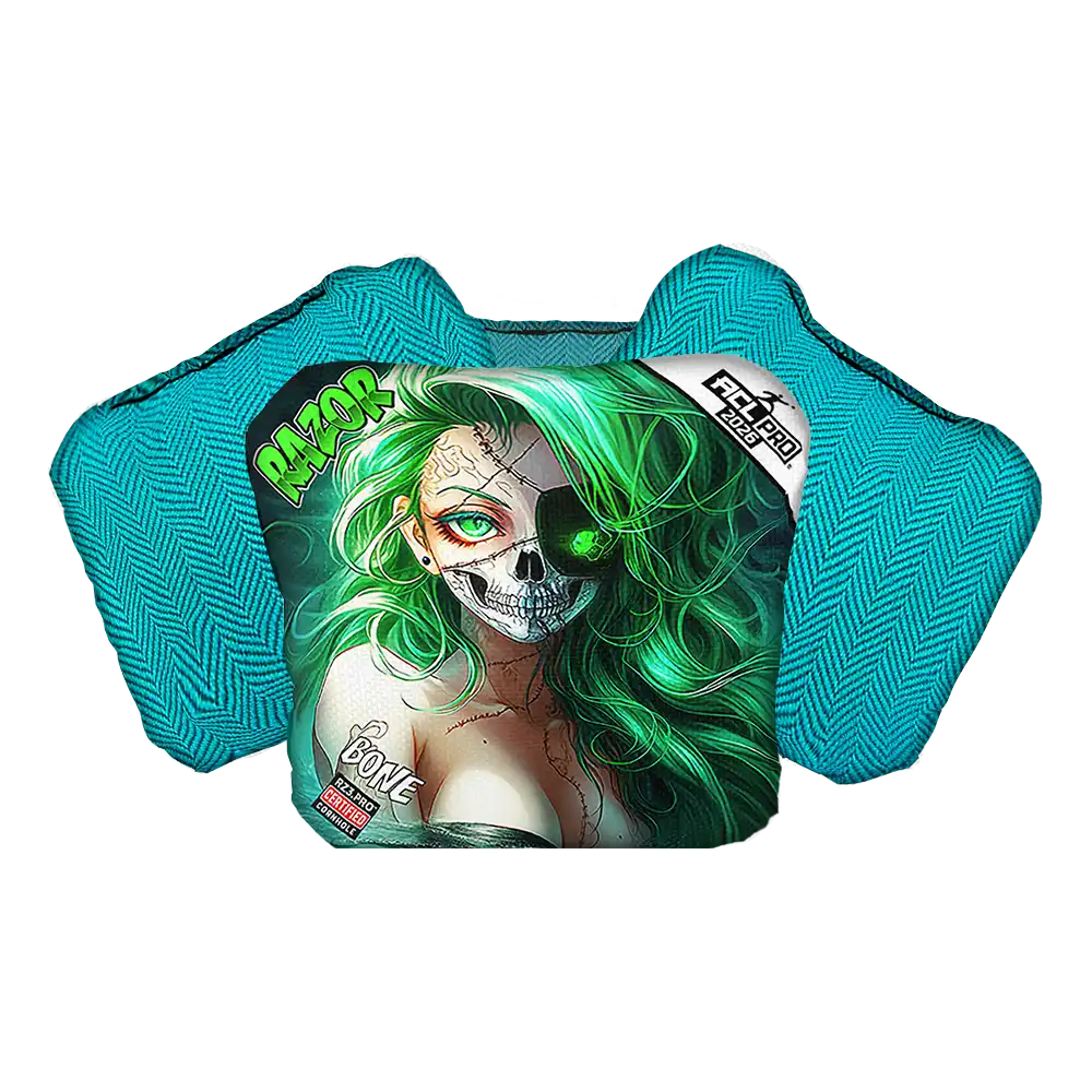 Bone | Skeleton Face | ACL PRO Razor Cornhole Bags