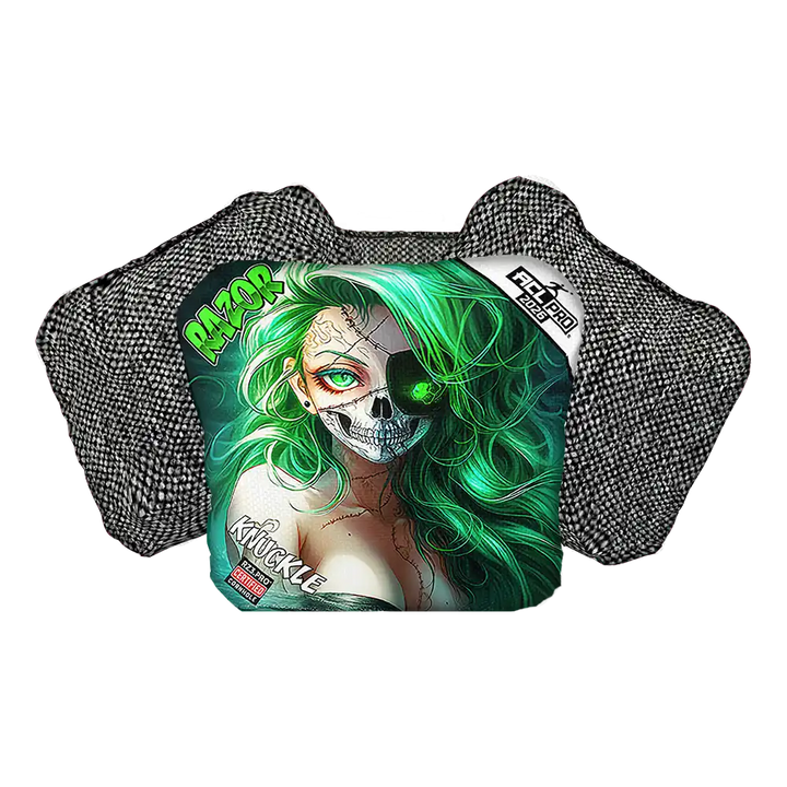 Knuckle | Skeleton Face | ACL PRO Razor Cornhole Bags