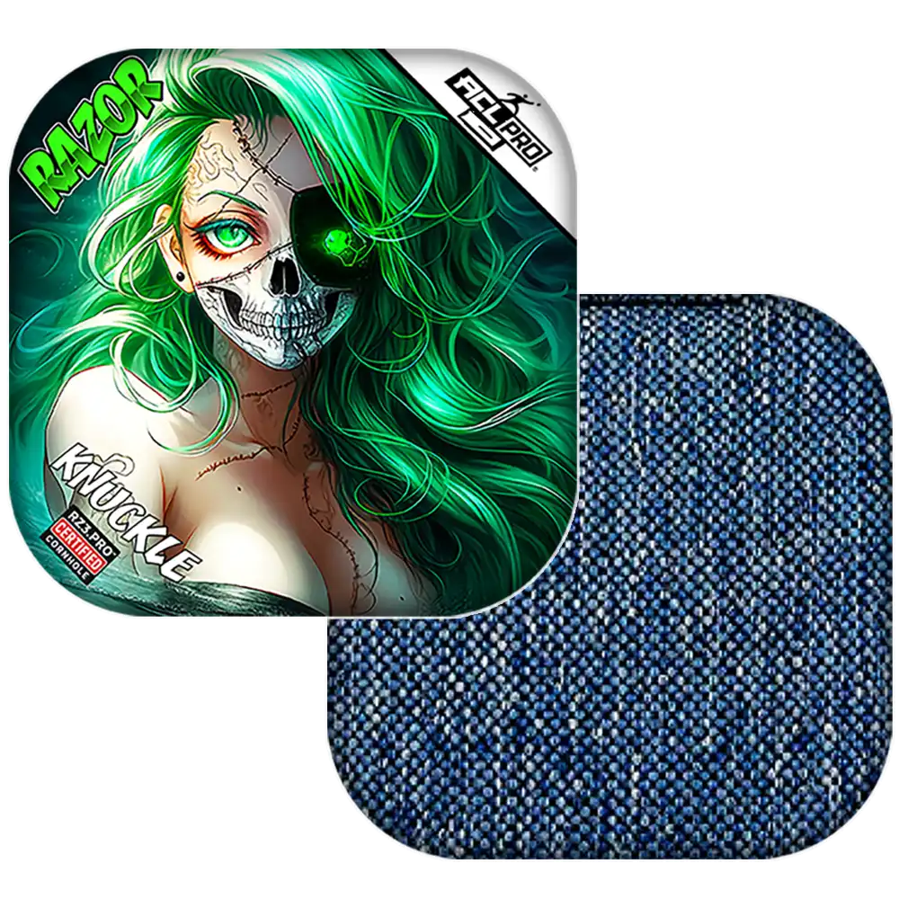 Knuckle | Skeleton Face | ACL PRO Razor Cornhole Bags