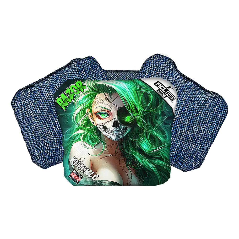 Knuckle | Skeleton Face | ACL PRO Razor Cornhole Bags