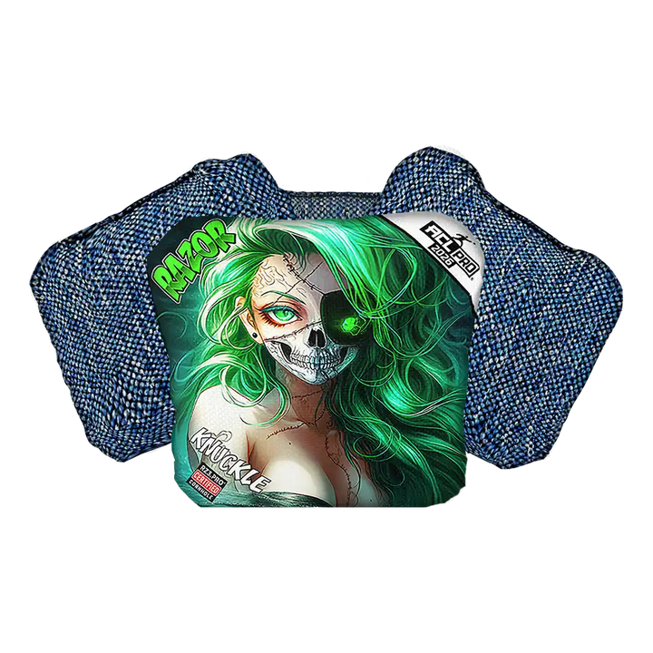 Knuckle | Skeleton Face | ACL PRO Razor Cornhole Bags