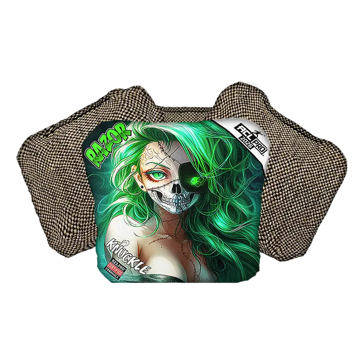 Knuckle | Skeleton Face | ACL PRO Razor Cornhole Bags