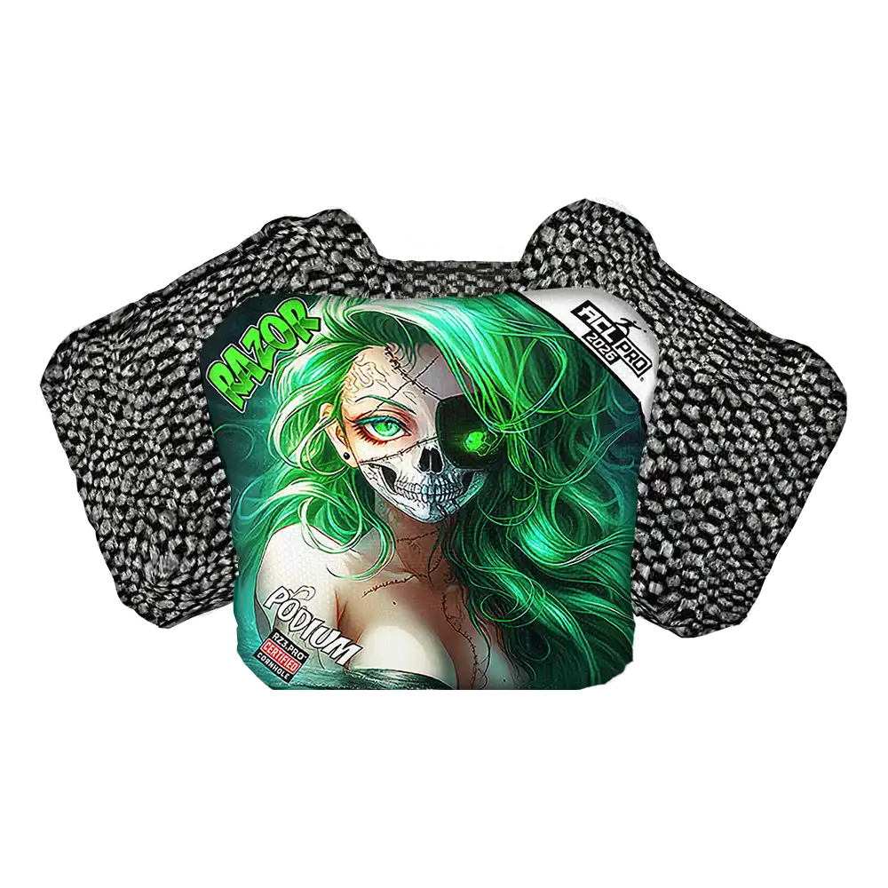 Podium | Skeleton Face | ACL PRO Razor Cornhole Bags