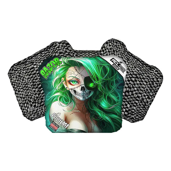 Podium | Skeleton Face | ACL PRO Razor Cornhole Bags