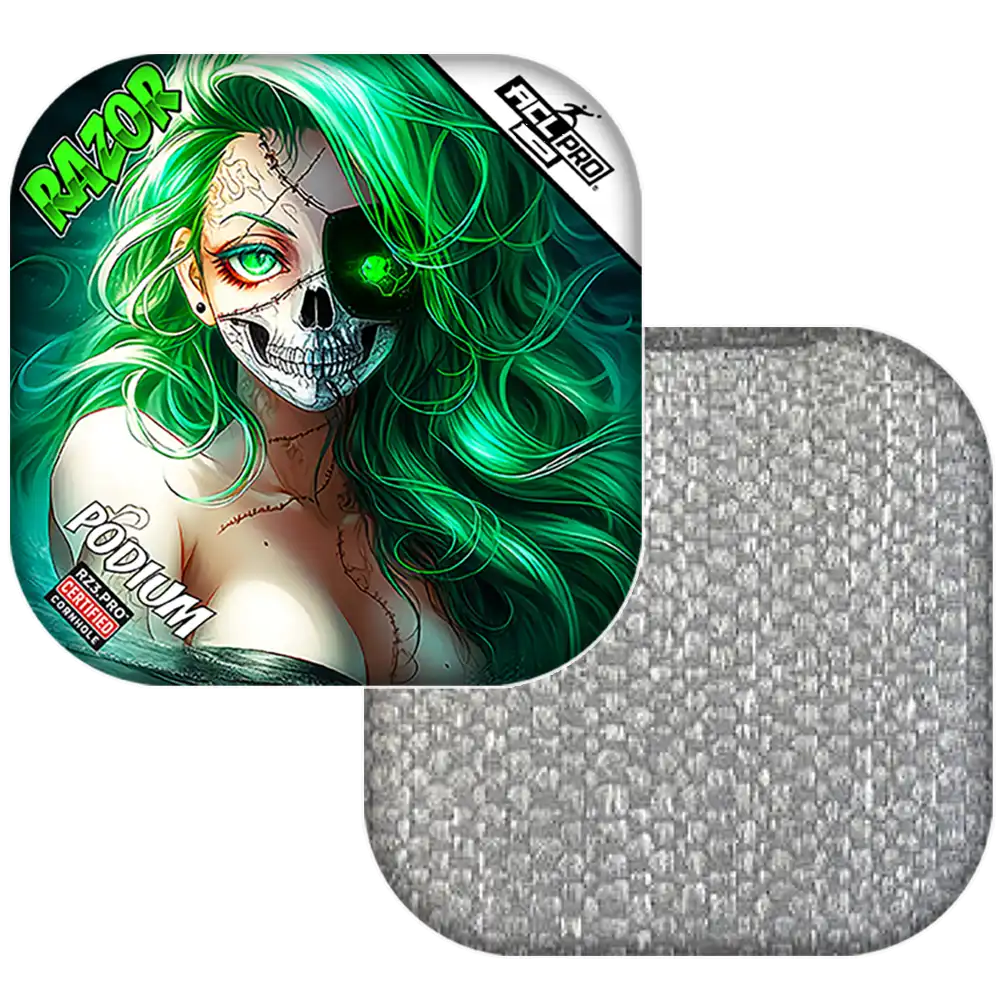 Podium | Skeleton Face | ACL PRO Razor Cornhole Bags