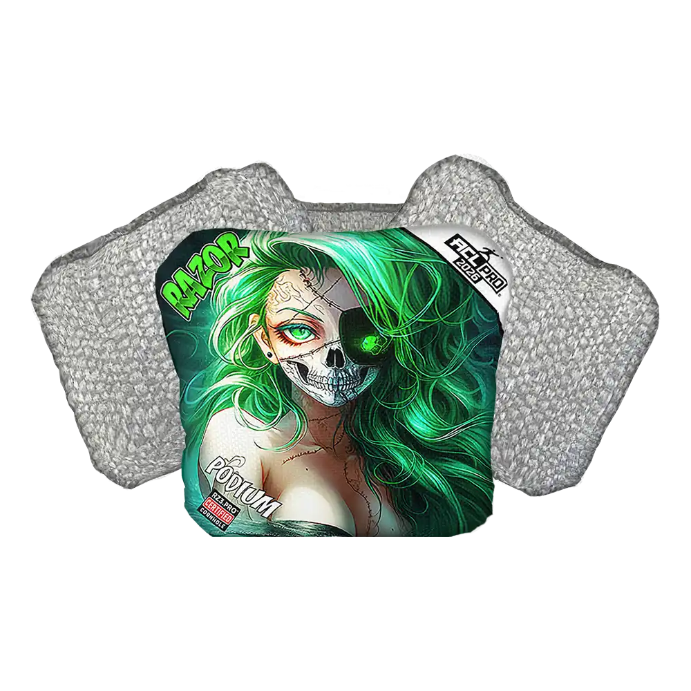 Podium | Skeleton Face | ACL PRO Razor Cornhole Bags
