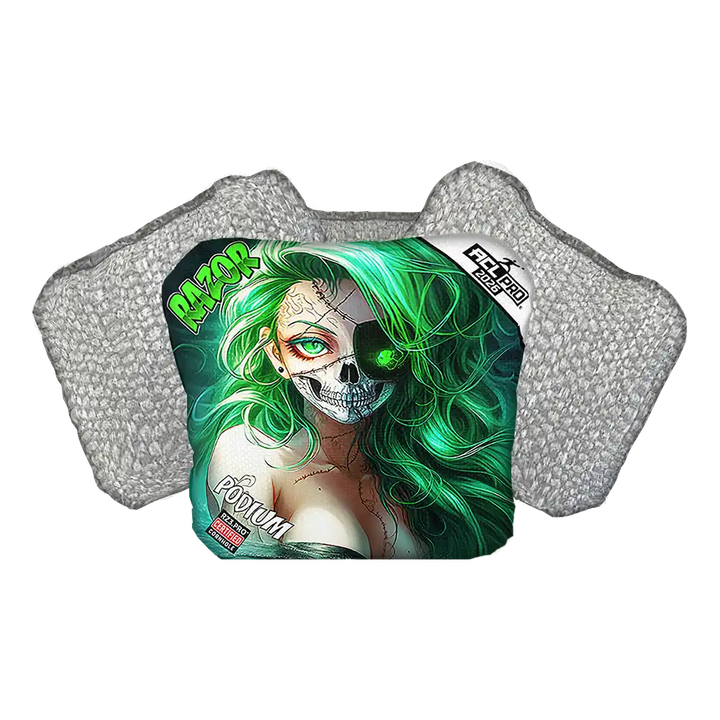 Podium | Skeleton Face | ACL PRO Razor Cornhole Bags
