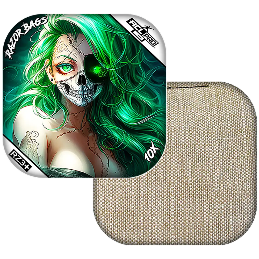 10X | Skeleton Face | ACL PRO Razor Cornhole Bags