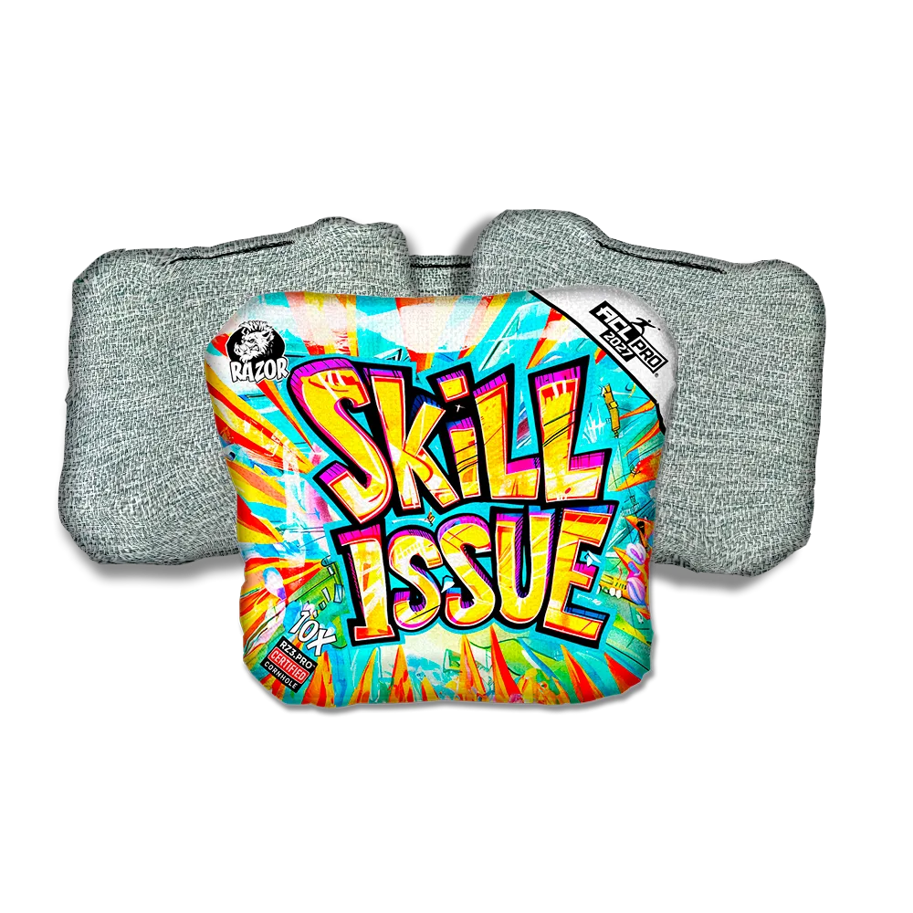 10 X PRO Skill Issue Light Back Cornhole Bags
