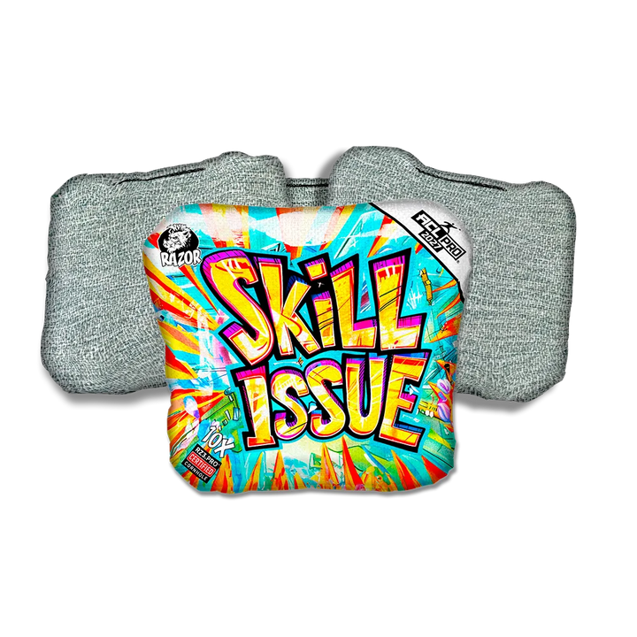 10 X PRO Skill Issue Light Back Cornhole Bags