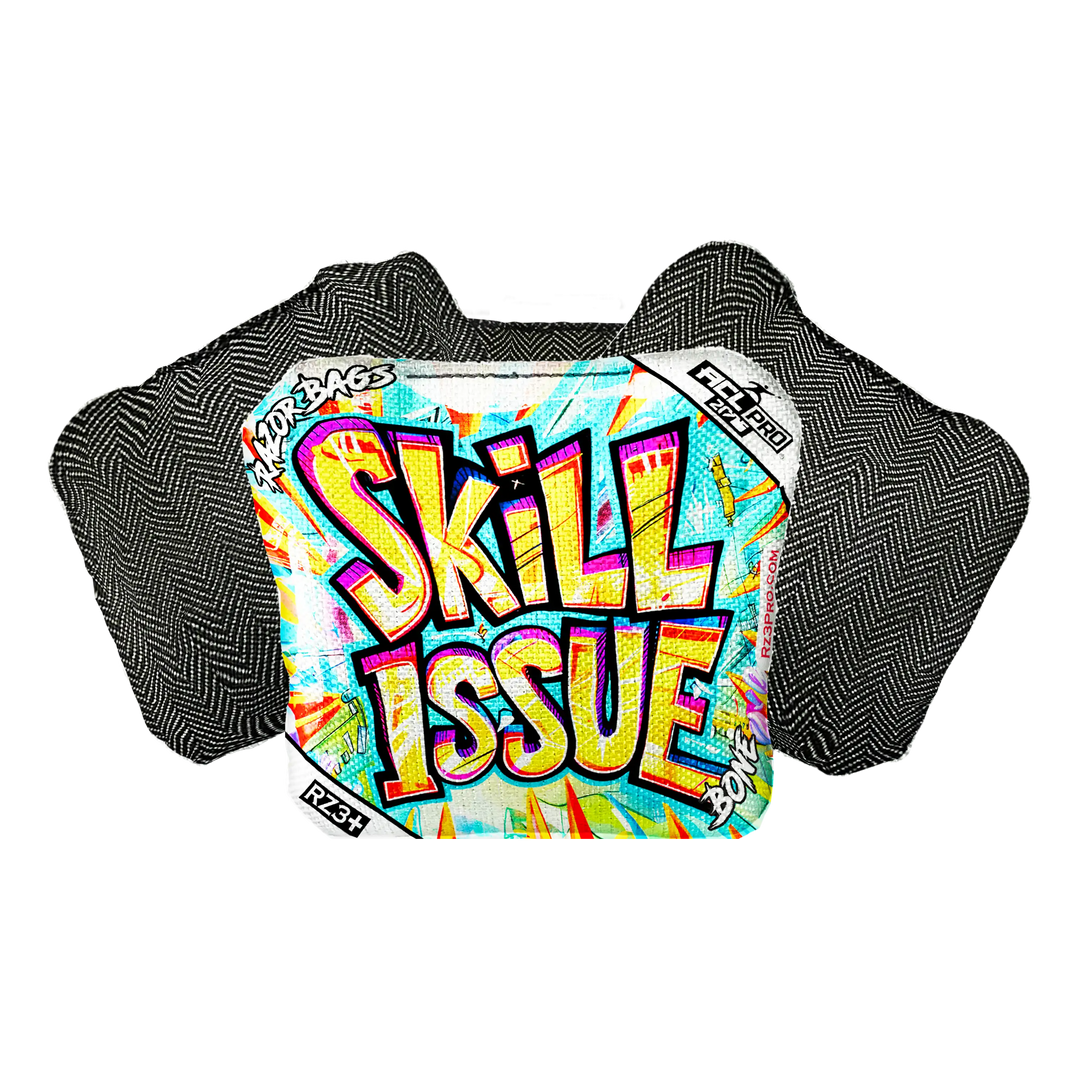 Bone | Skill Issue | ACL PRO Razor Cornhole Bags