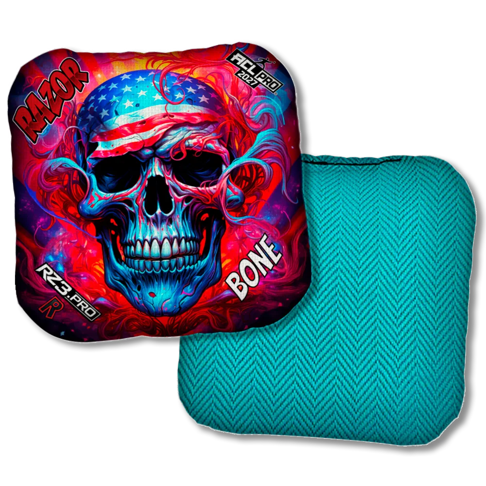 Bone PRO Skull Merica Teal Back Product View