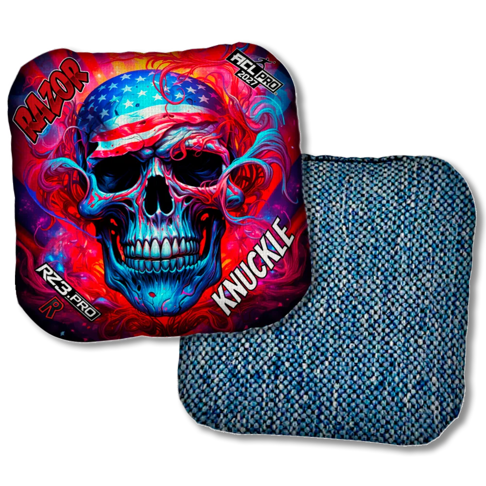 Knuckle PRO Skull Merica Blue Back Product View