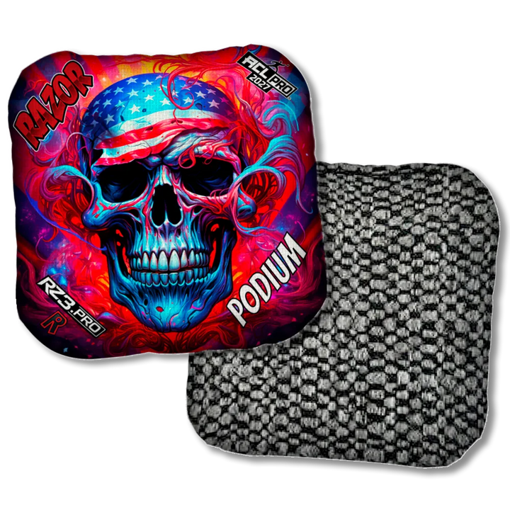Podium PRO Skull Merica Black Back Product View
