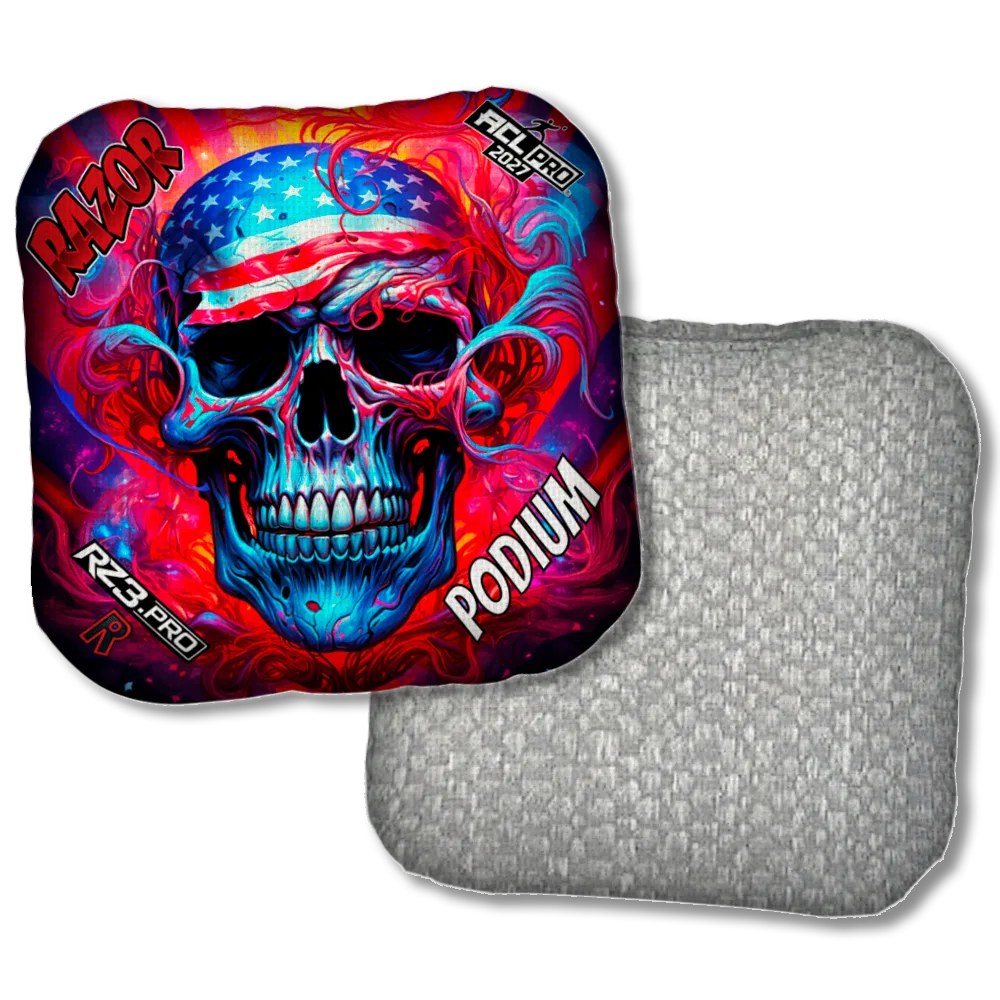 Podium PRO Skull Merica Silver Back Product View