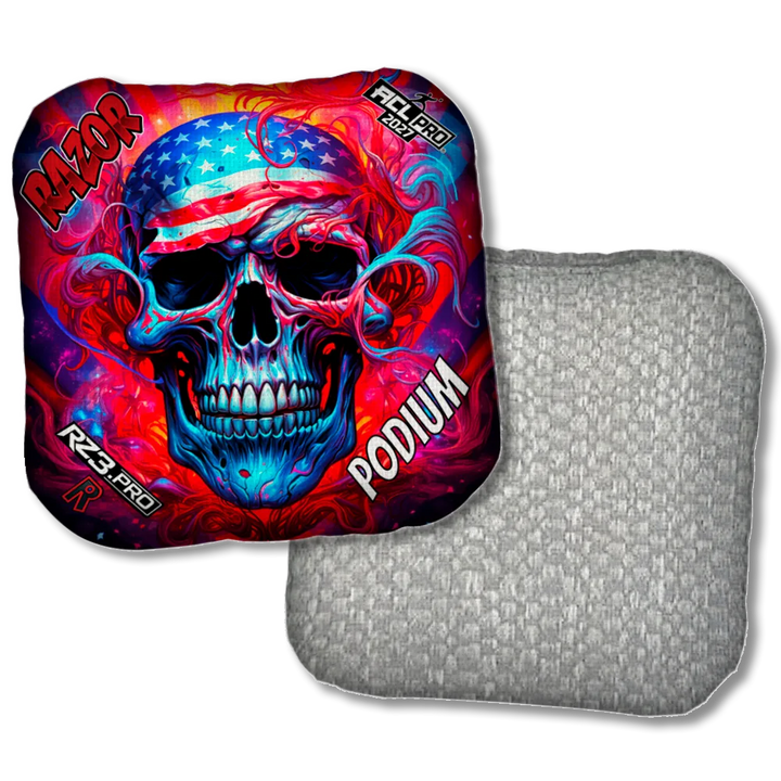 Podium PRO Skull Merica Silver Back Product View