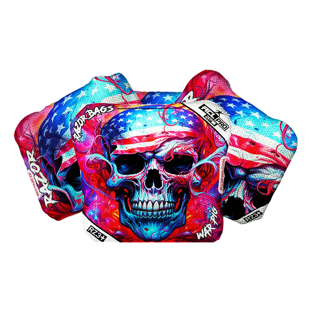 War Pig | Skull Merica | ACL PRO Razor Cornhole Bags