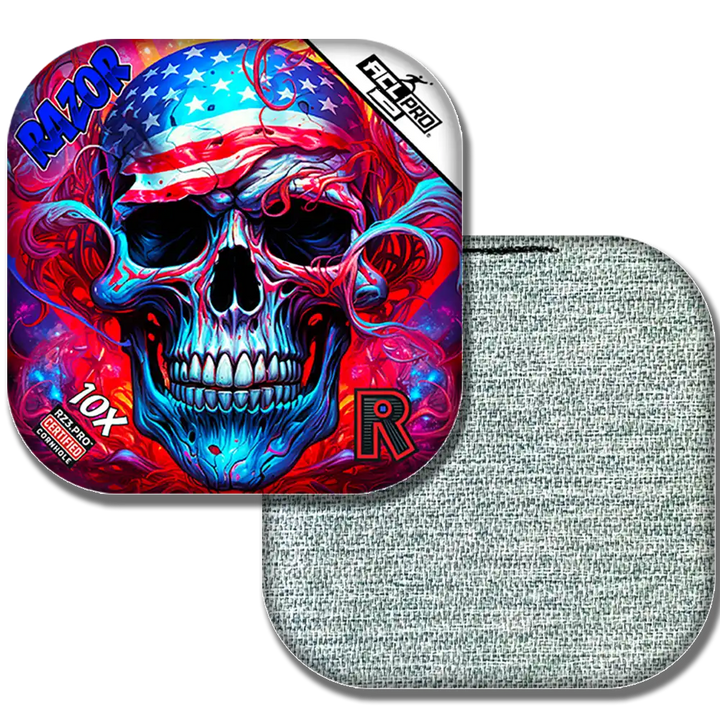 10X | Skull Merica | ACL PRO Razor Cornhole Bags