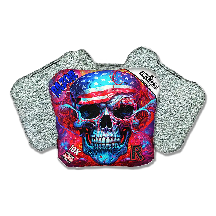 10X | Skull Merica | ACL PRO Razor Cornhole Bags