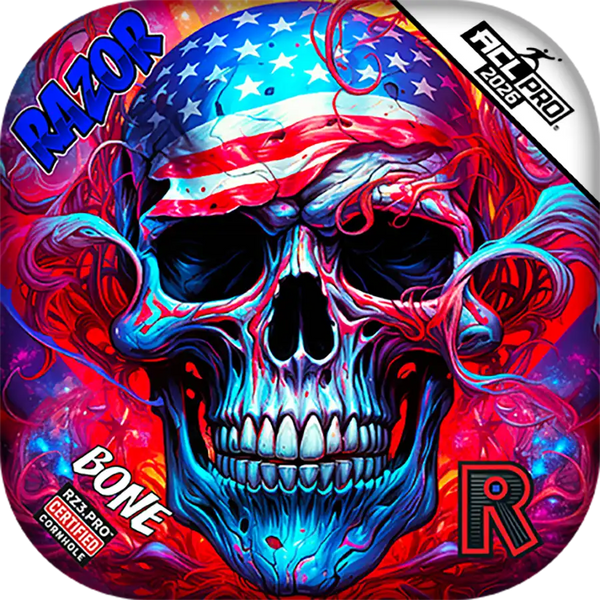 Bone PRO | Skull Merica | ACL PRO Razor Cornhole Bags