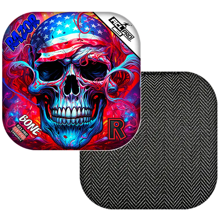 Bone | Skull Merica | ACL PRO Razor Cornhole Bags