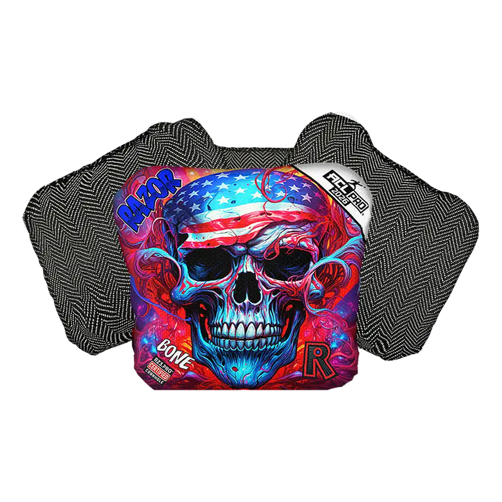 Bone | Skull Merica | ACL PRO Razor Cornhole Bags