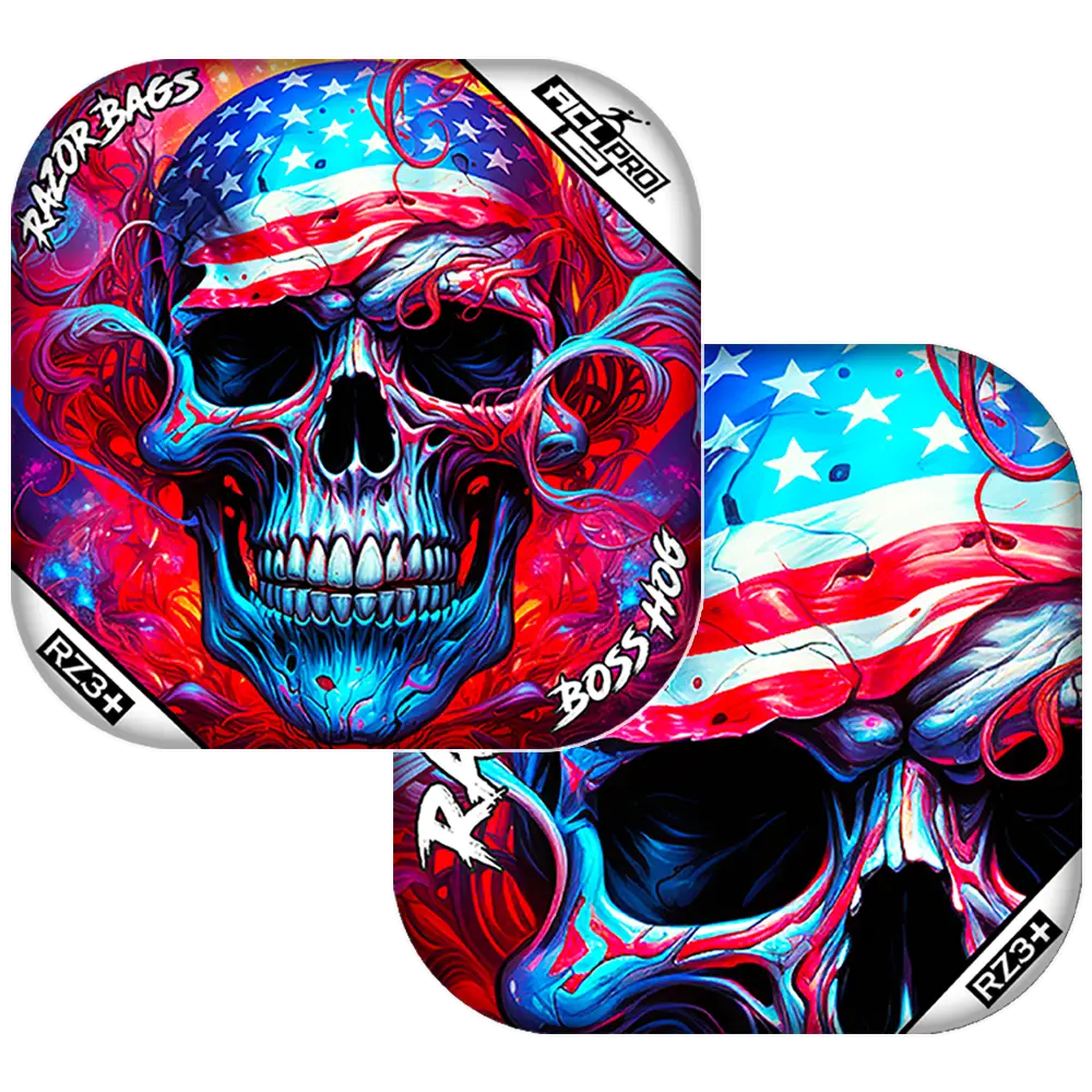 Boss Hog PRO | Skull Merica | Razor ACL Cornhole Bags