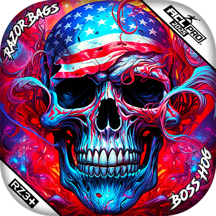 Boss Hog PRO | Skull Merica | Razor ACL Cornhole Bags