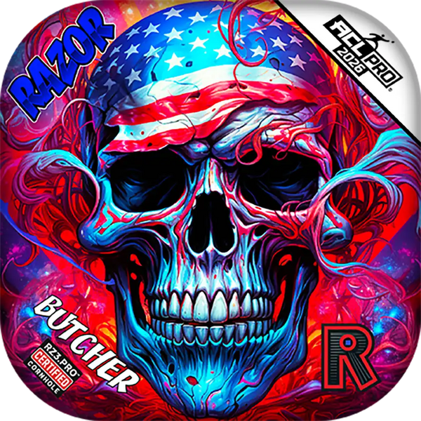 Butcher PRO | Skull Merica | ACL PRO Razor Cornhole Bags