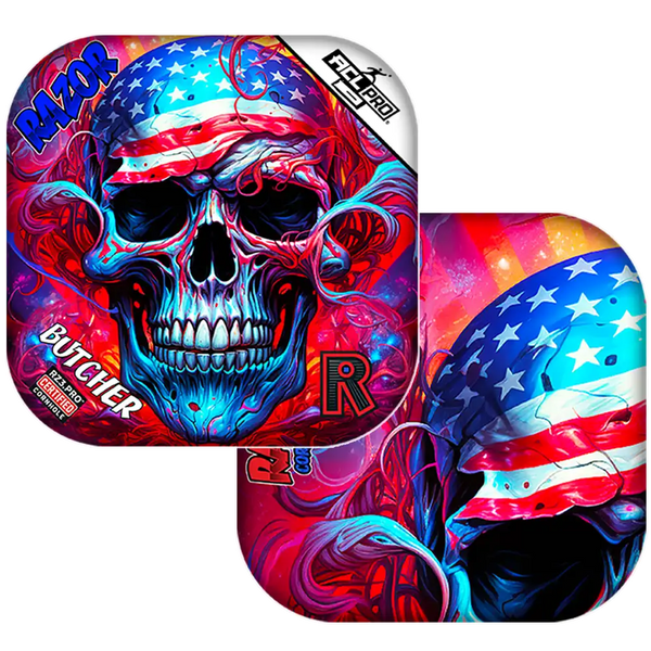 Butcher PRO | Skull Merica | ACL PRO Razor Cornhole Bags
