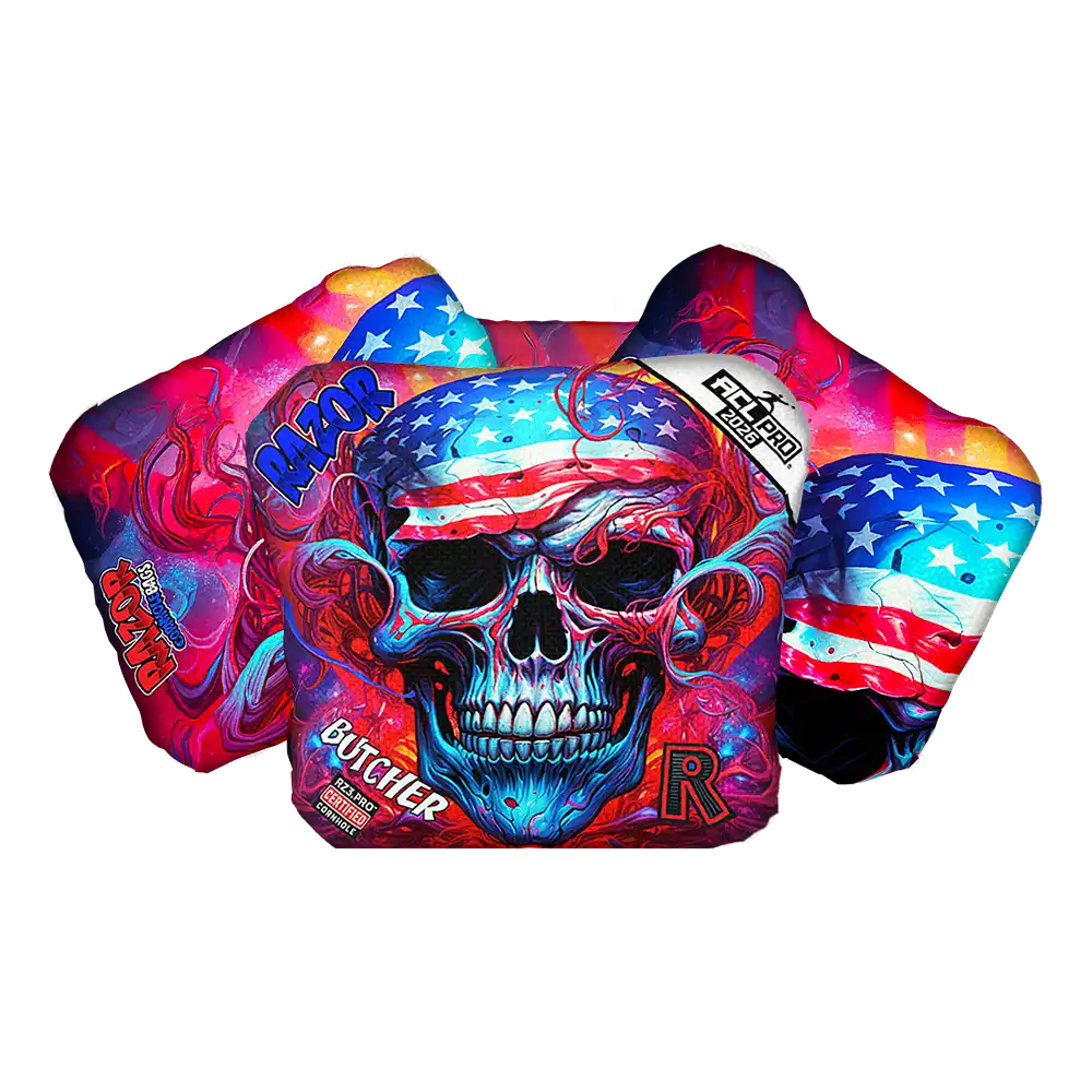 Butcher | Skull Merica | ACL PRO Razor Cornhole Bags