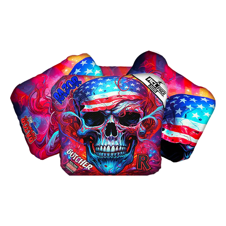 Butcher | Skull Merica | ACL PRO Razor Cornhole Bags