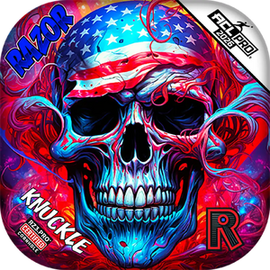 Knuckle | Skull Merica | ACL PRO Razor Cornhole Bags
