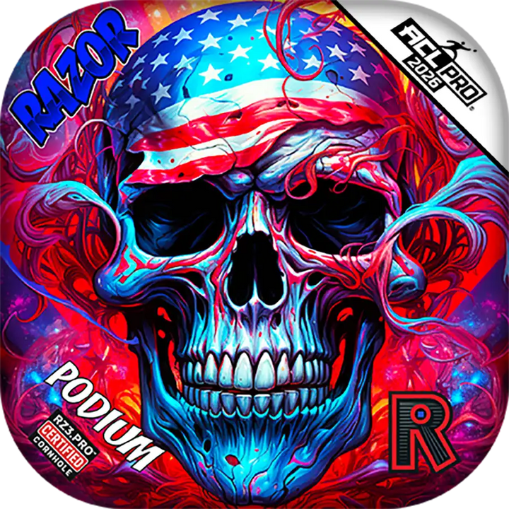 Podium | Skull Merica | ACL PRO Razor Cornhole Bags