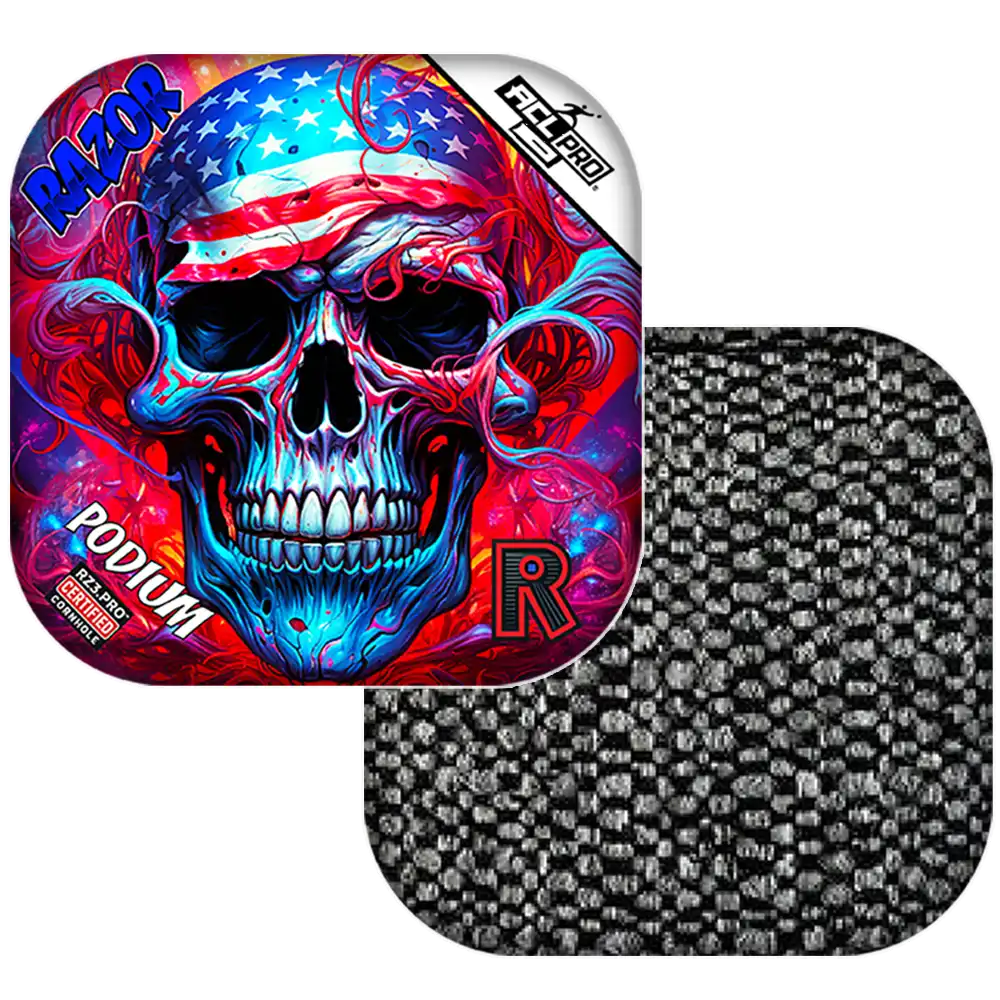 Podium | Skull Merica | ACL PRO Razor Cornhole Bags