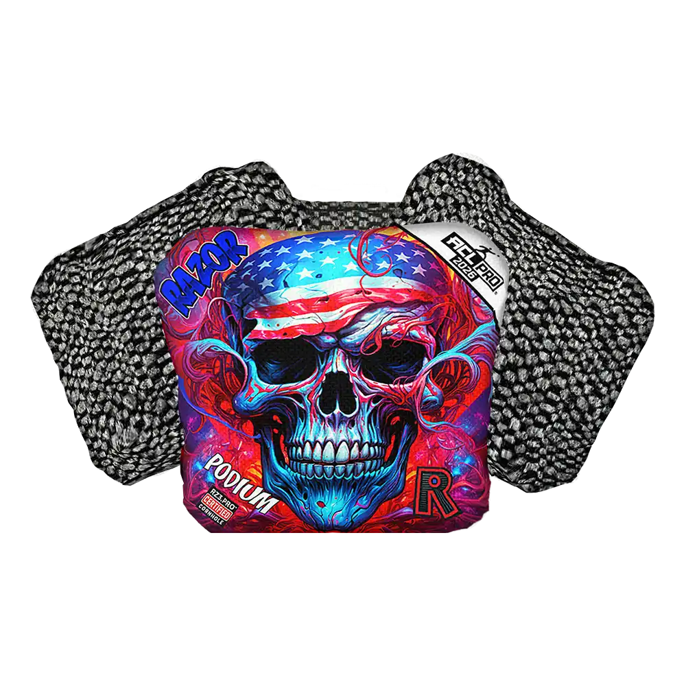 Podium | Skull Merica | ACL PRO Razor Cornhole Bags