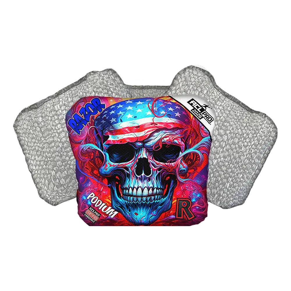 Podium | Skull Merica | ACL PRO Razor Cornhole Bags