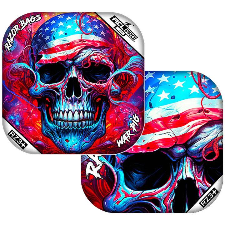 War Pig PRO | Skull Merica | Razor Cornhole Bags