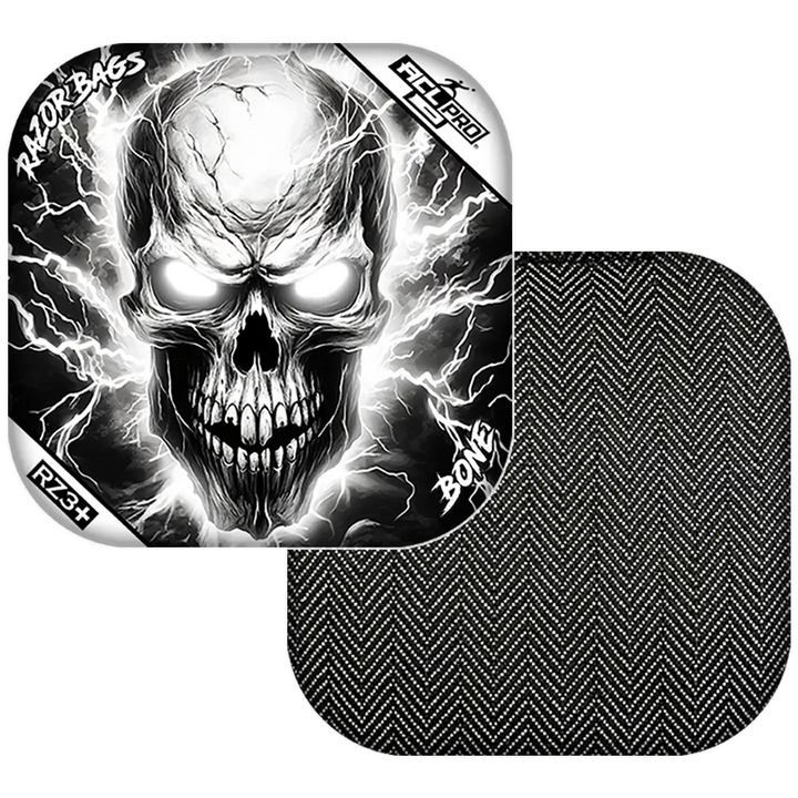 Bone | Skull Lighting Strike | ACL PRO Razor Cornhole Bags