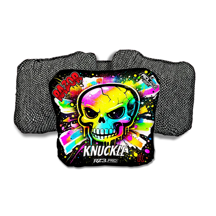 Knuckle PRO Skull SP Gray Back Cornhole Bags