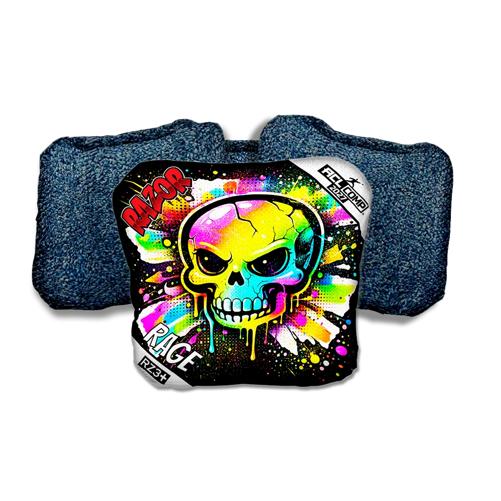 Rage COMP Skull SP Blue Back Cornhole Bags