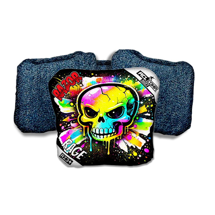 Rage COMP Skull SP Blue Back Cornhole Bags
